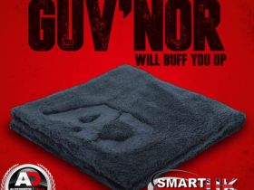 AUTOBRITE DIRECT THE GUVNOR GUV'NOR 40CMX40CM PLUSH CAR BUFFING TOWEL 500GSM
